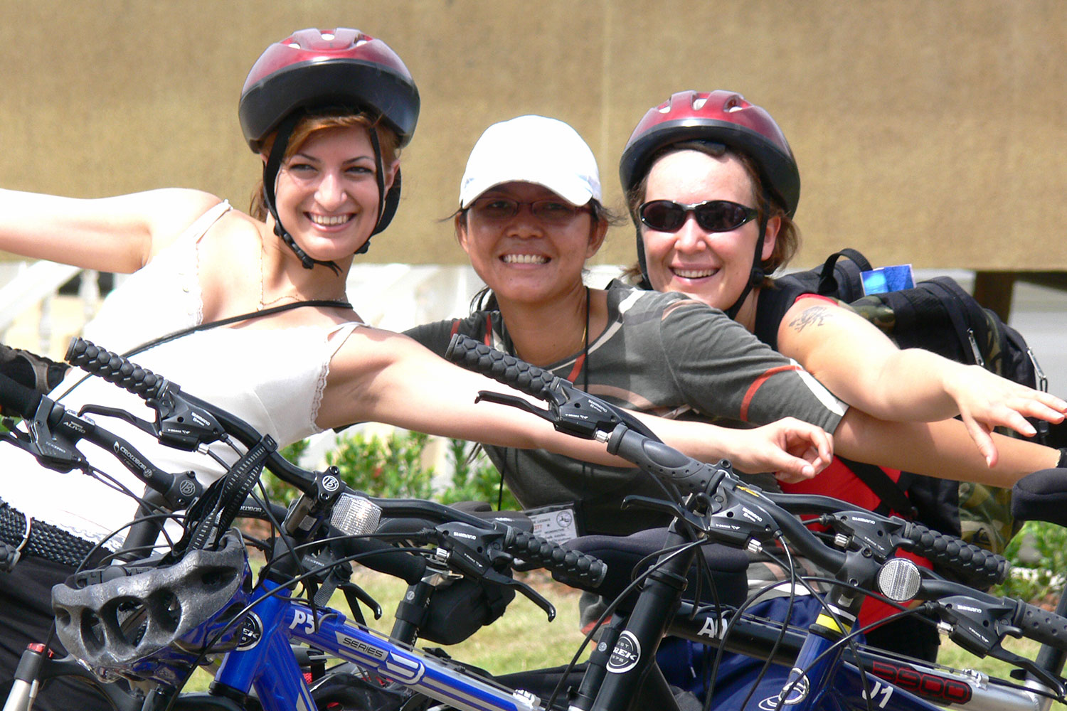Group Enjoying Cycle Ride